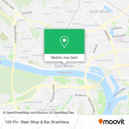 100 Piv - Beer Shop & Bar mapa