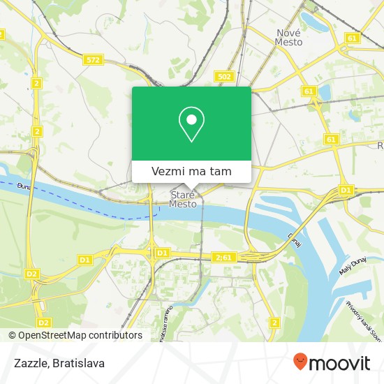 Zazzle, Dobrovičova 7 811 02 Bratislava mapa