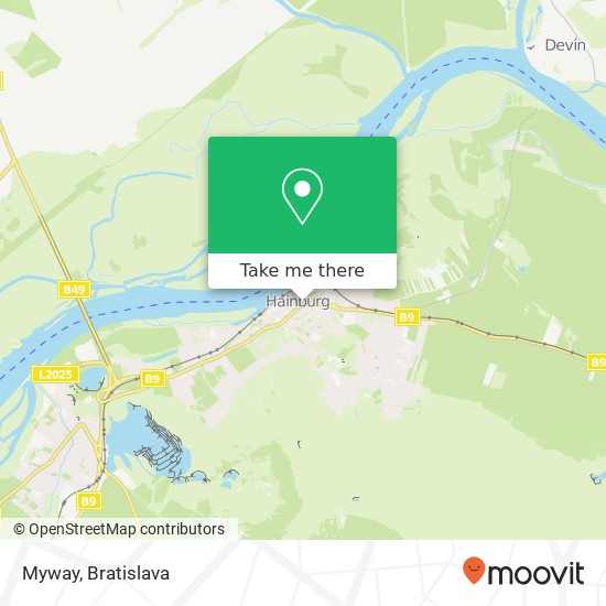 Myway, Hauptplatz 23 2410 Hainburg an der Donau mapa