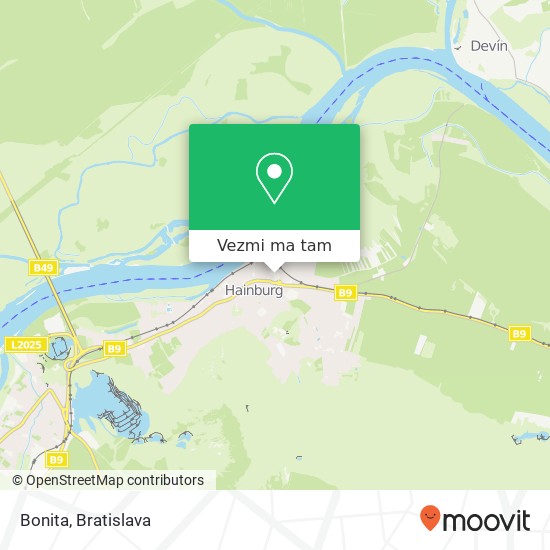 Bonita, 2410 Hainburg an der Donau mapa