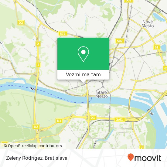 Zeleny Rodrigez, Zámocká 36 811 01 Bratislava mapa