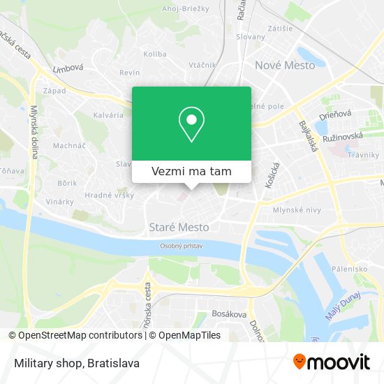 Military shop mapa