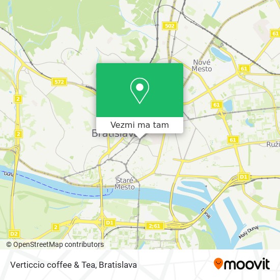 Verticcio coffee & Tea mapa