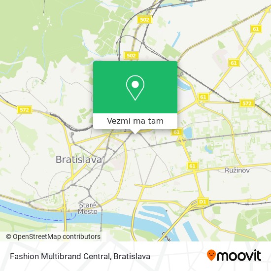 Fashion Multibrand Central mapa