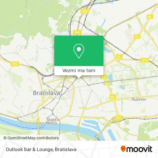 Outlook bar & Lounge mapa