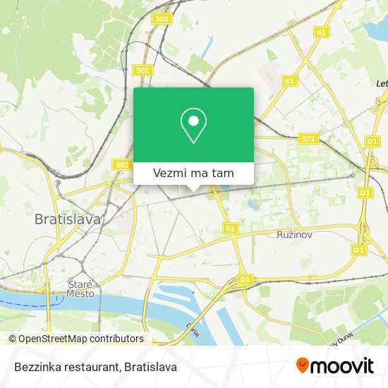 Bezzinka restaurant mapa
