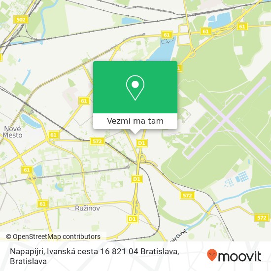 Napapijri, Ivanská cesta 16 821 04 Bratislava mapa