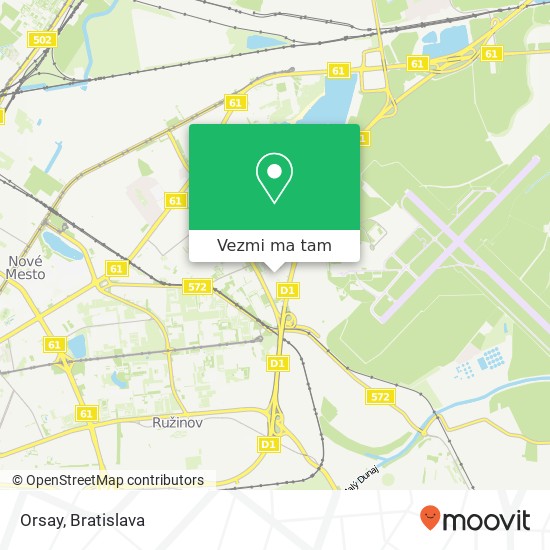 Orsay, Ivanská cesta 16 821 04 Bratislava mapa