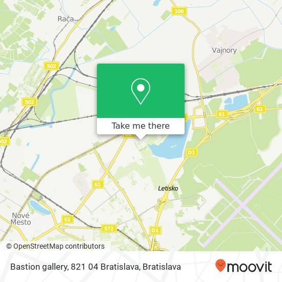Bastion gallery, 821 04 Bratislava mapa