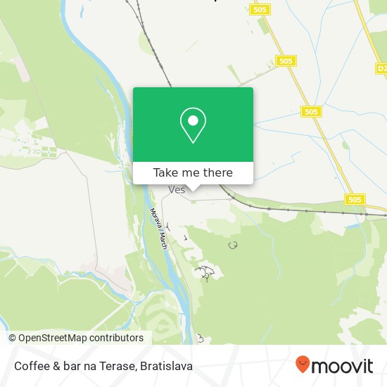 Coffee & bar na Terase mapa