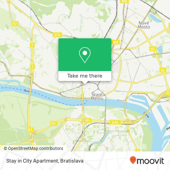 Stay in City Apartment mapa