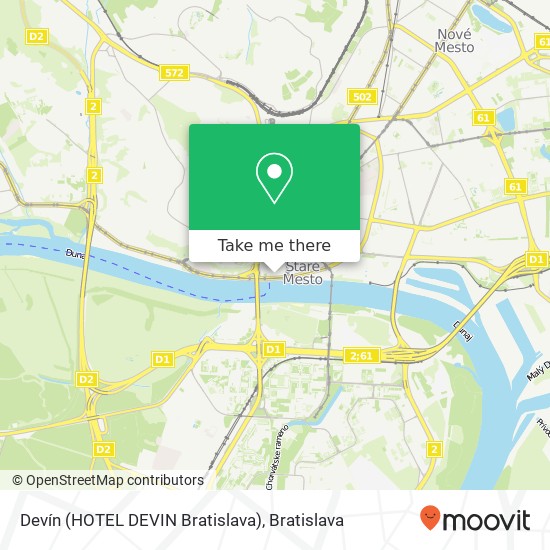 Devín (HOTEL DEVIN Bratislava) mapa