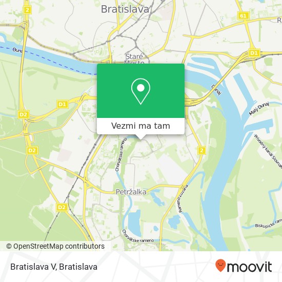 Bratislava V mapa