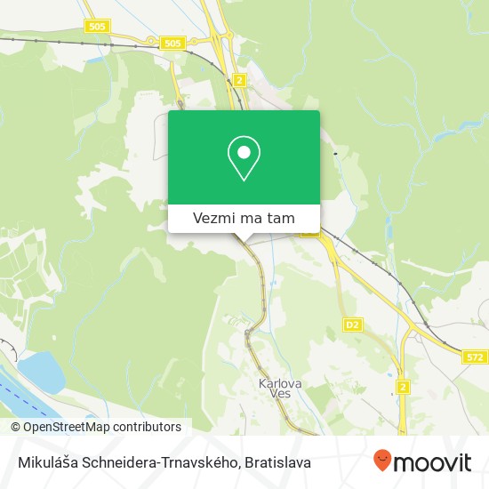 Mikuláša Schneidera-Trnavského mapa