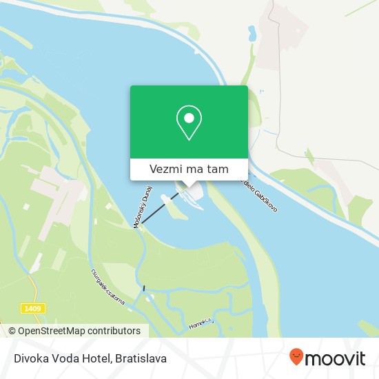 Divoka Voda Hotel mapa