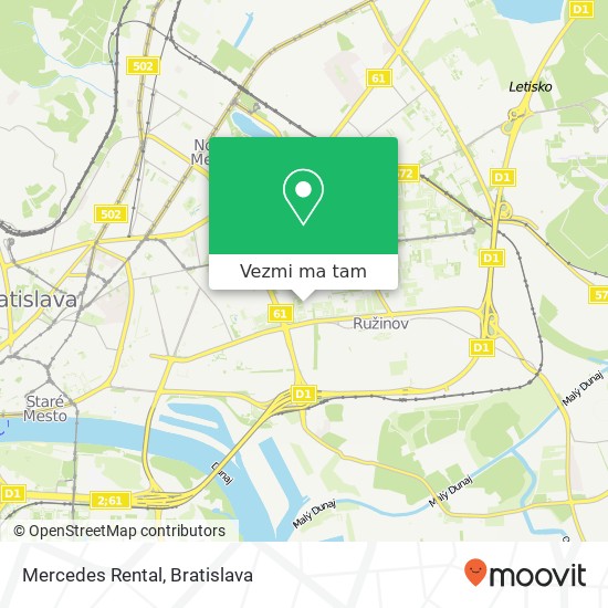 Mercedes Rental mapa