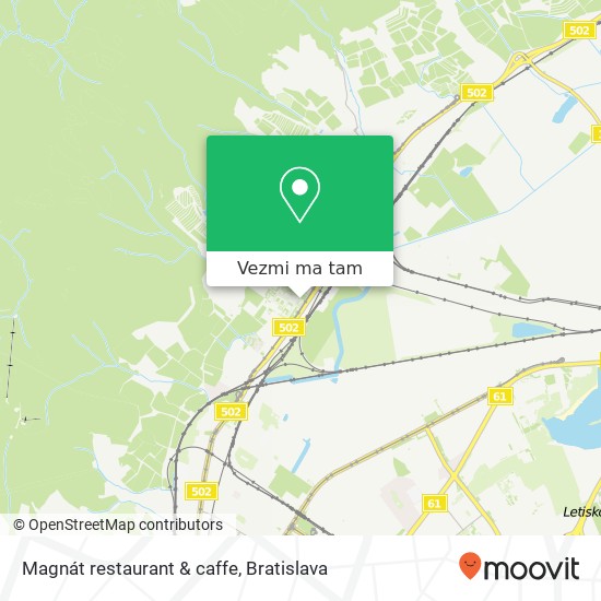 Magnát restaurant & caffe mapa