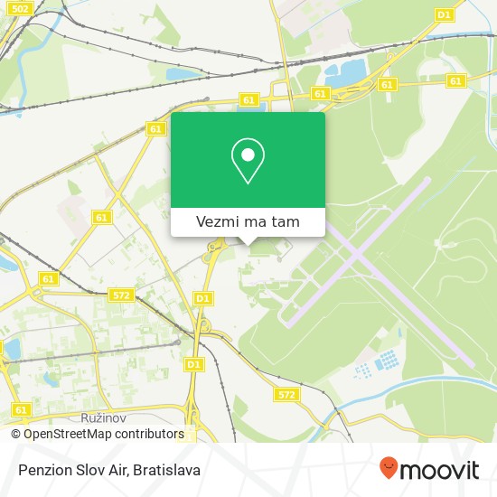 Penzion Slov Air mapa