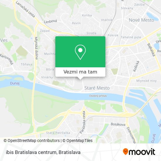 ibis Bratislava centrum mapa