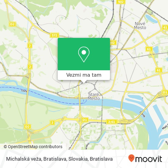 Michalská veža, Bratislava, Slovakia mapa