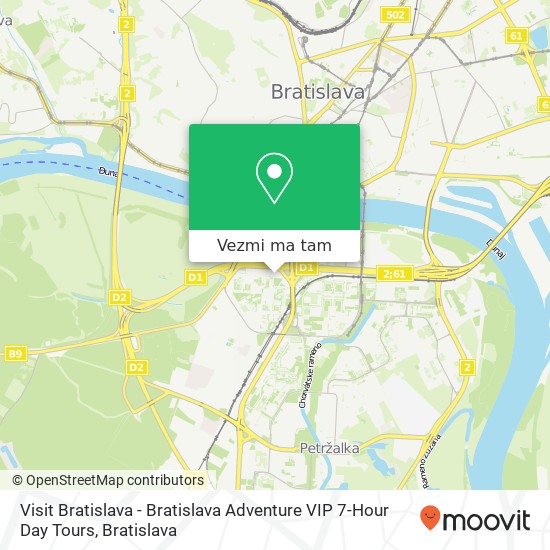 Visit Bratislava - Bratislava Adventure VIP 7-Hour Day Tours mapa