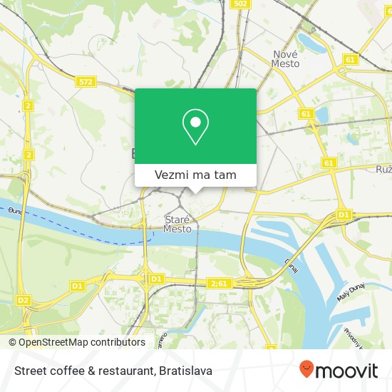 Street coffee & restaurant mapa