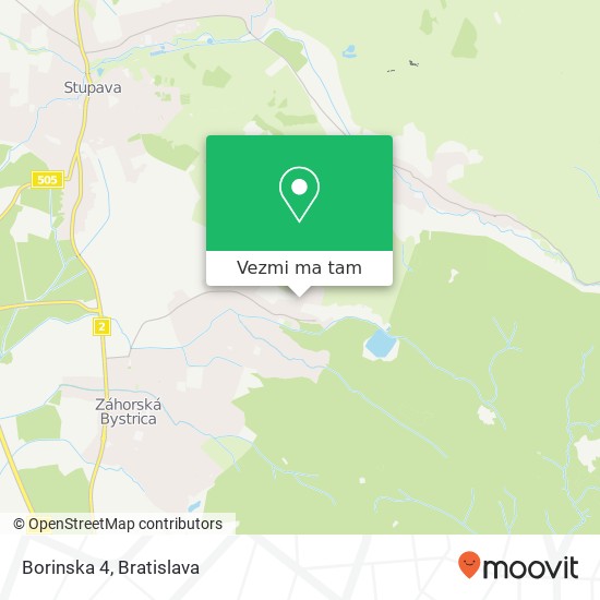 Borinska 4 mapa