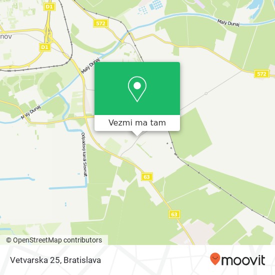 Vetvarska 25 mapa