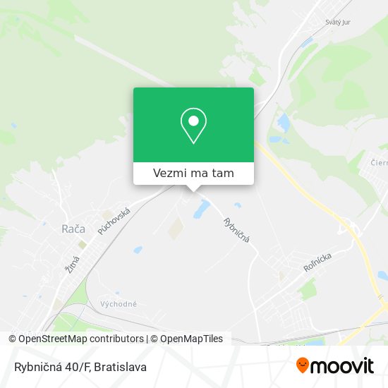 Rybničná 40/F mapa