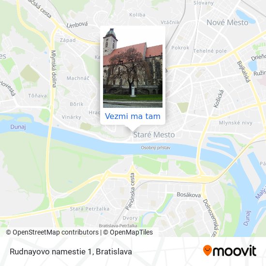 Rudnayovo namestie 1 mapa