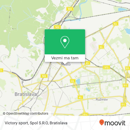 Victory sport, Spol S.R.O mapa