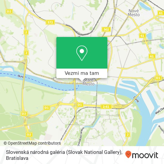 Slovenská národná galéria (Slovak National Gallery) mapa