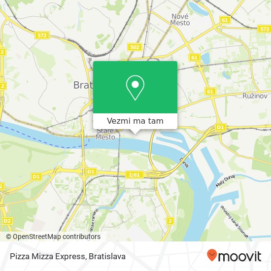 Pizza Mizza Express mapa