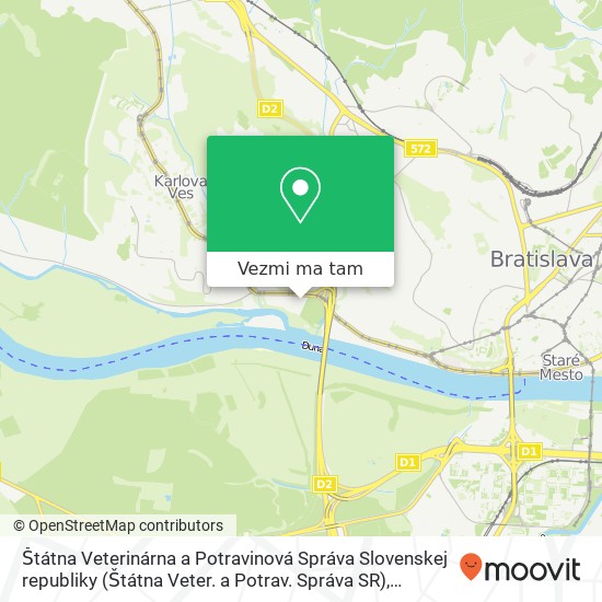 Štátna Veterinárna a Potravinová Správa Slovenskej republiky (Štátna Veter. a Potrav. Správa SR) mapa