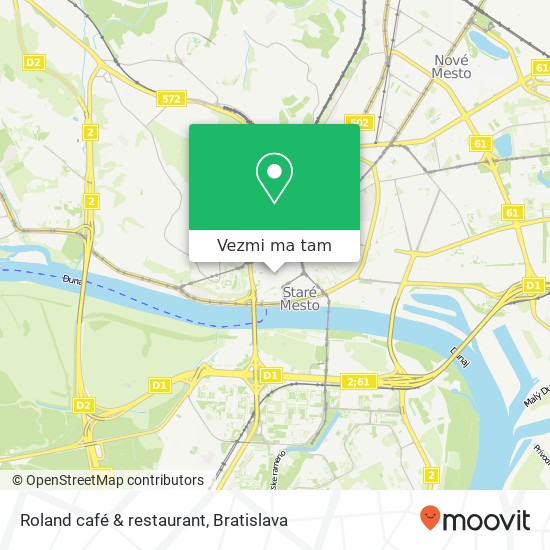 Roland café & restaurant mapa