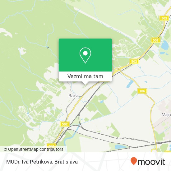 MUDr. Iva Petríková mapa