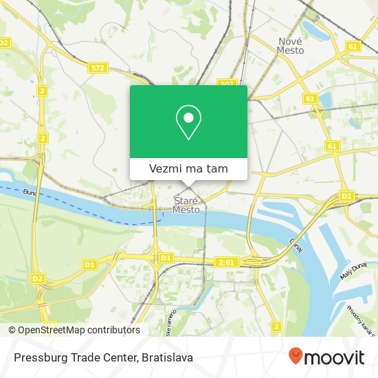 Pressburg Trade Center mapa