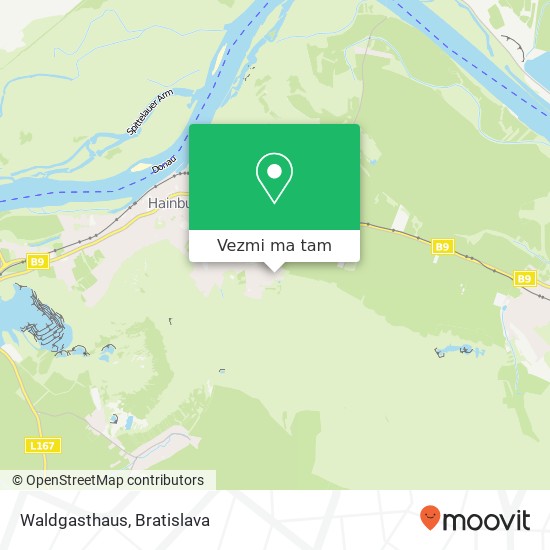 Waldgasthaus mapa