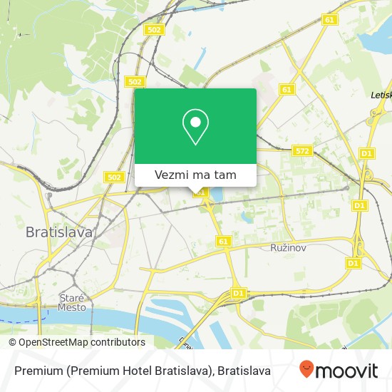 Premium (Premium Hotel Bratislava) mapa