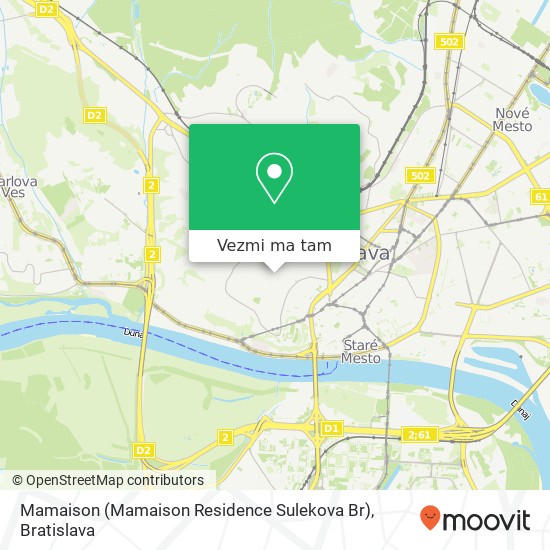Mamaison (Mamaison Residence Sulekova Br) mapa
