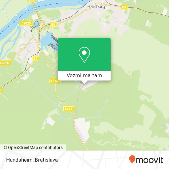 Hundsheim mapa