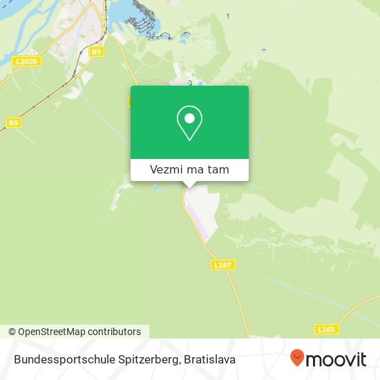 Bundessportschule Spitzerberg mapa