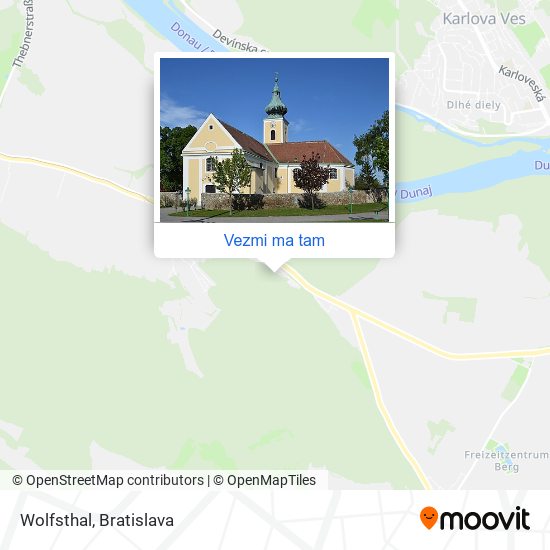 Wolfsthal mapa