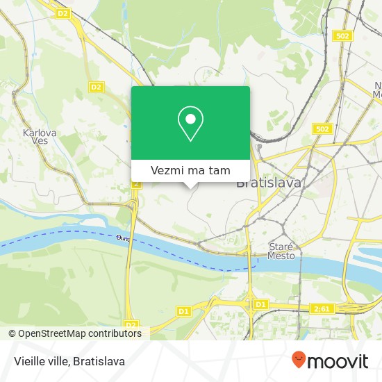 Vieille ville mapa