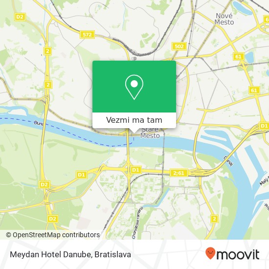 Meydan Hotel Danube mapa