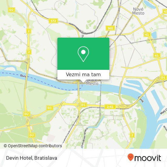 Devin Hotel mapa