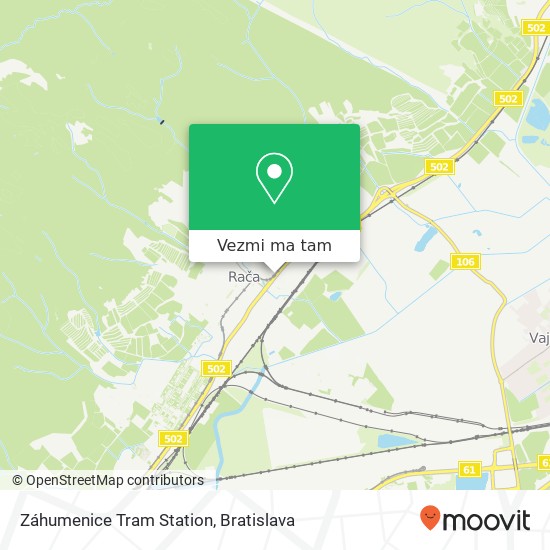 Záhumenice Tram Station mapa