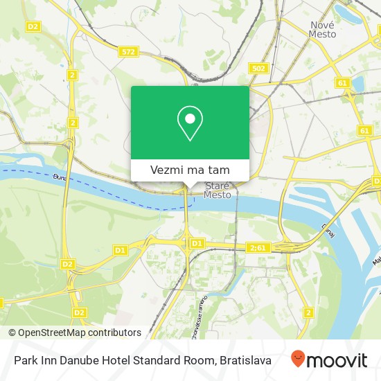 Park Inn Danube Hotel Standard Room mapa