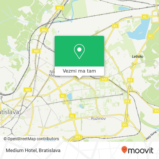 Medium Hotel mapa