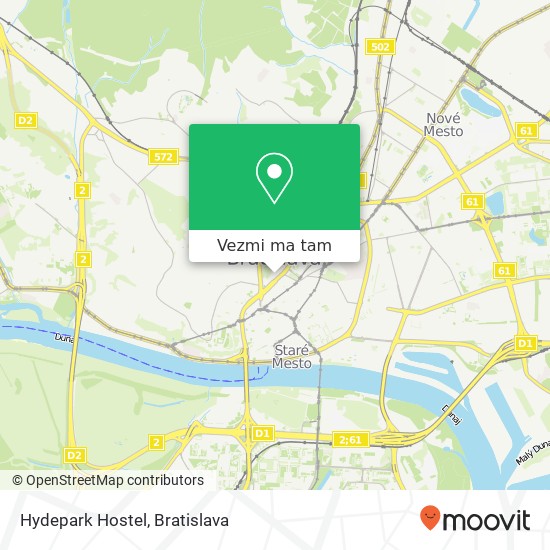 Hydepark Hostel mapa
